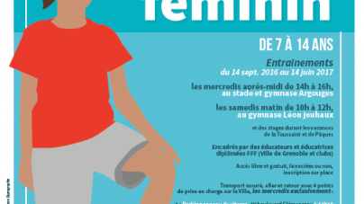 C’est la rentrée pour l’école municipale de foot féminin de Grenoble